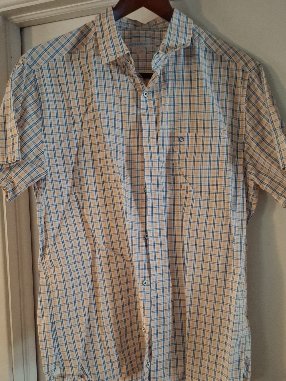 Mens Southern Tide Short Seelve Button Up